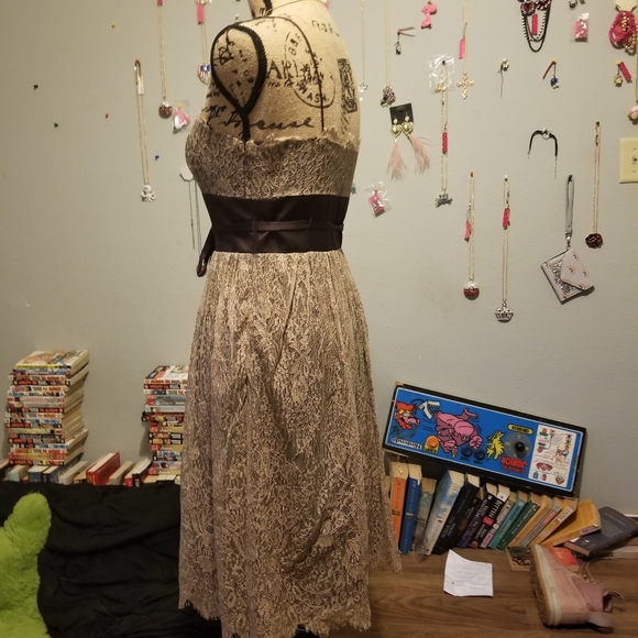 Laundry by Shelli segal tan lace frill dress - Picture 4 of 6